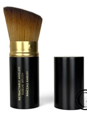 Laura Geller Retractable Angled Kabuki Brush Makeup Face Brush Travel NWOB